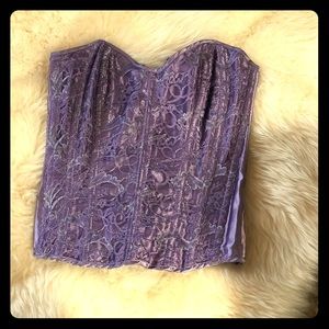 Purple corset